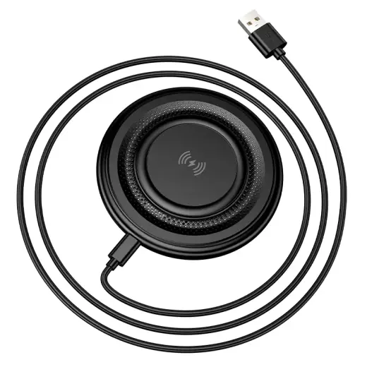 Borofone Wireless induction charger BQ40 Crown 15W black Фото num