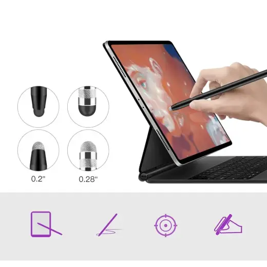 TECH-PROTECT USP100 4-TIP TOUCH STYLUS PEN VIOLET|PINK Photo