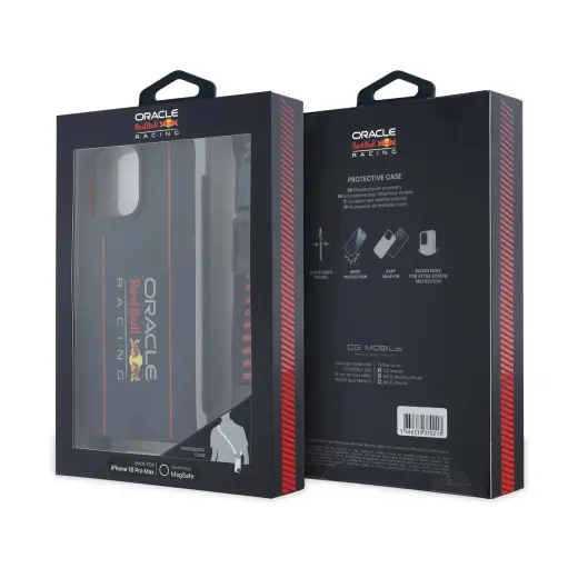 Red Bull Силиконовый вертикальный логотип чехол для телефона для iPhone 16 Pro Max темно-синий с поддержкой MagSafe Фото num