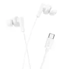 Wire earphones USB C Hoco M114 white — Foto 1