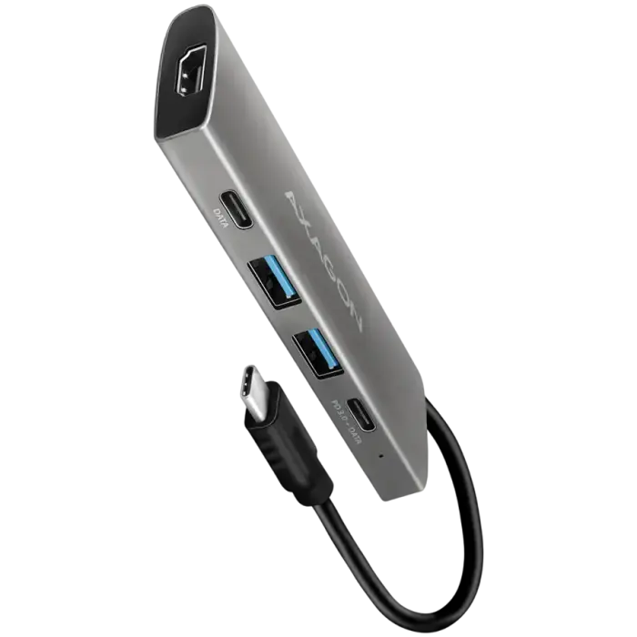 Axagon HMC-5G21 centrmezgls USB-C uz USB-C | HDMI | 60W