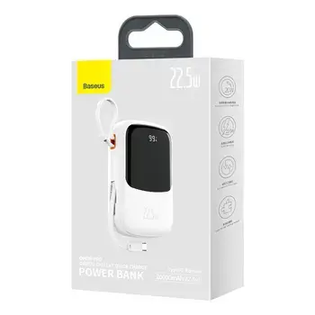 Baseus Power Bank 20000mAh Qpow Pro - USB + Type C - PD 22,5W with Type C cable (PPQD060302) white (damaged packaging) Foto 11