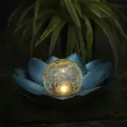 Forever Light Solar LED Lamp SUNARI FLS-70 Lotus Flower Blue 3000K 600mAh Ni-MH Foto 2