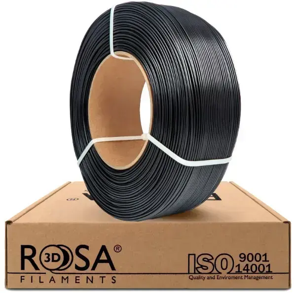Filament PLA black 1.75mm 1kg refill Rosa3D