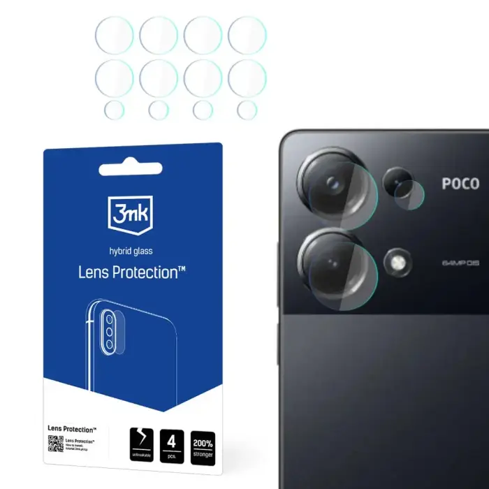 Poco M6 Pro 4G - 3mk Lens Protection™ screen protector Foto 1