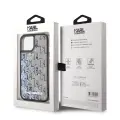 Karl Lagerfeld Liquid Glitter Monogram Gradient Case for iPhone 15 Black — Foto 5