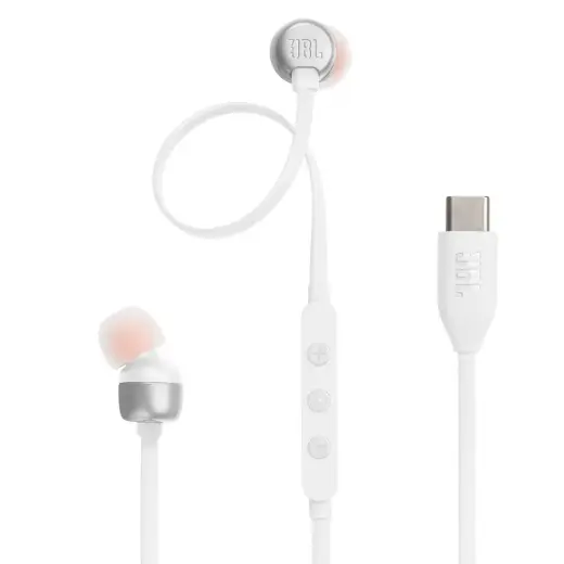 JBL Tune 310C In-Ear USB-C Headphones White Foto 5
