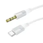Borofone Cable AUX BL19 Creator - jack 3,5mm to Type C - 1 metre white Foto 1
