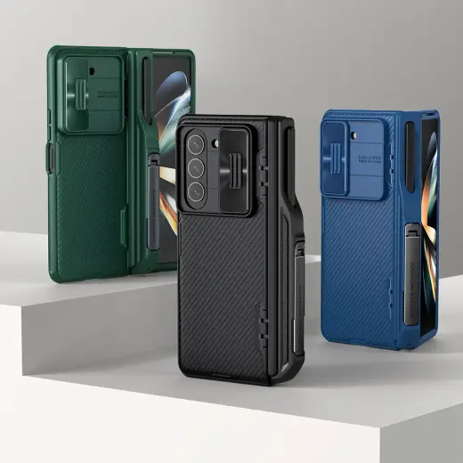Nillkin CamShield Fold Case for Samsung Galaxy Z Fold 5 with additional stylus holder - black Foto 15