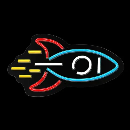 Neon PLEXI LED ROCKET multicolor NNE18 Neolia Фото num