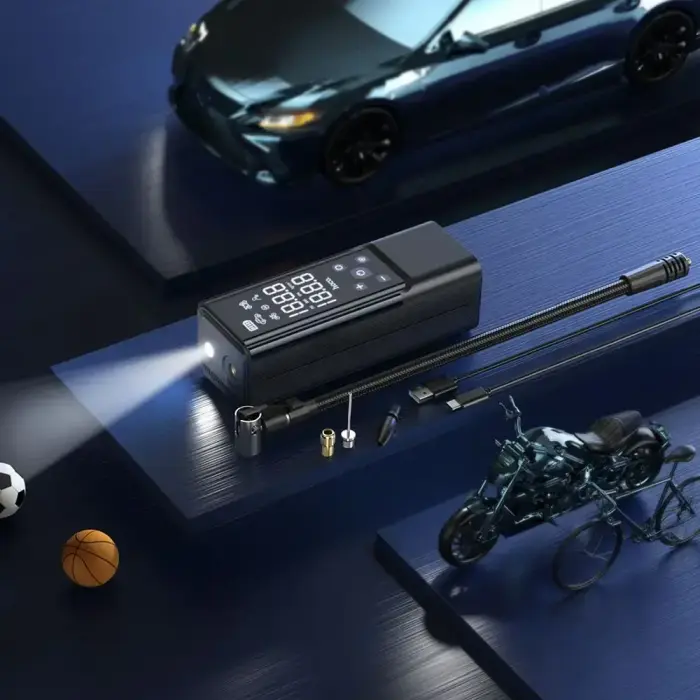 Car compressor Hoco wireless 5000mAh ZP7 black Foto 9