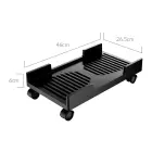 Orico CPB3 computer stand on wheels, load capacity 20 kg - black — Foto 8