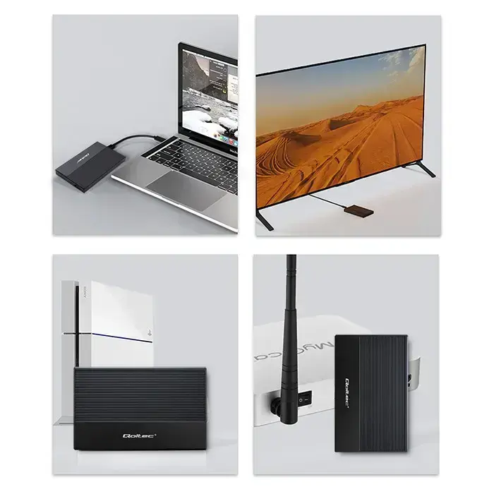 Qoltec Aluminium Enclosure | SSD HDD 2.5'' drive | SATA | USB 3.0 | Super speed 5Gb/s | 2TB | Black Foto 6