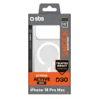 SBS D3O Active Case for iPhone 18 Pro Max / 17 Pro Max Compatible with MagSafe - Transparent — Foto 2