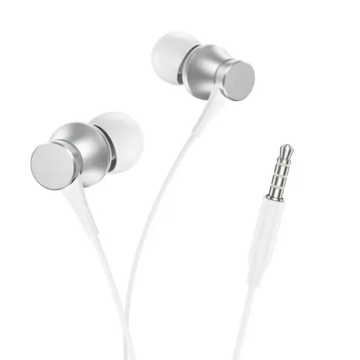 Borofone Earphones BM73 Platinum silver Foto 3