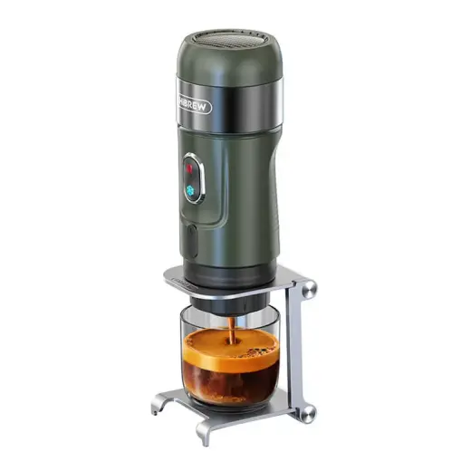 Portable Coffee Machine with case HiBREW H4B_GN Фото num
