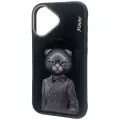 Nimmy Magnetic fashion cute pet phone case for iPhone 16 black Photo