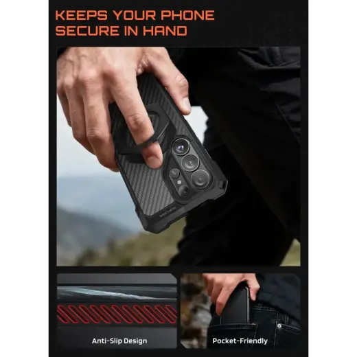 SUPCASE UB GRIP MAG MAGSAFE GALAXY S26 ULTRA BLACK Foto 6