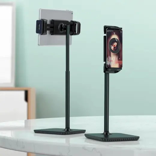 Acefast telescopic phone and tablet holder (135-230mm wide) for the desk 360 ° black (E4 black) Photo