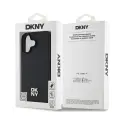 DKNY PU Leather Repeat Pattern Stack Logo MagSafe Case for iPhone 16 Plus Black — Фото 5