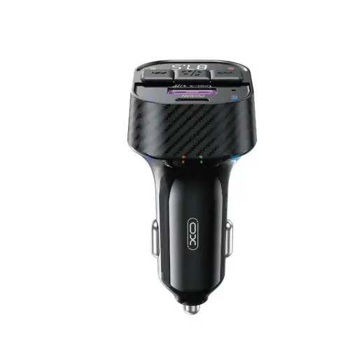 XO transmitter FM BCC17 Bluetooth MP3 car charger 30W black + cable USB-C - USB-C Фото num