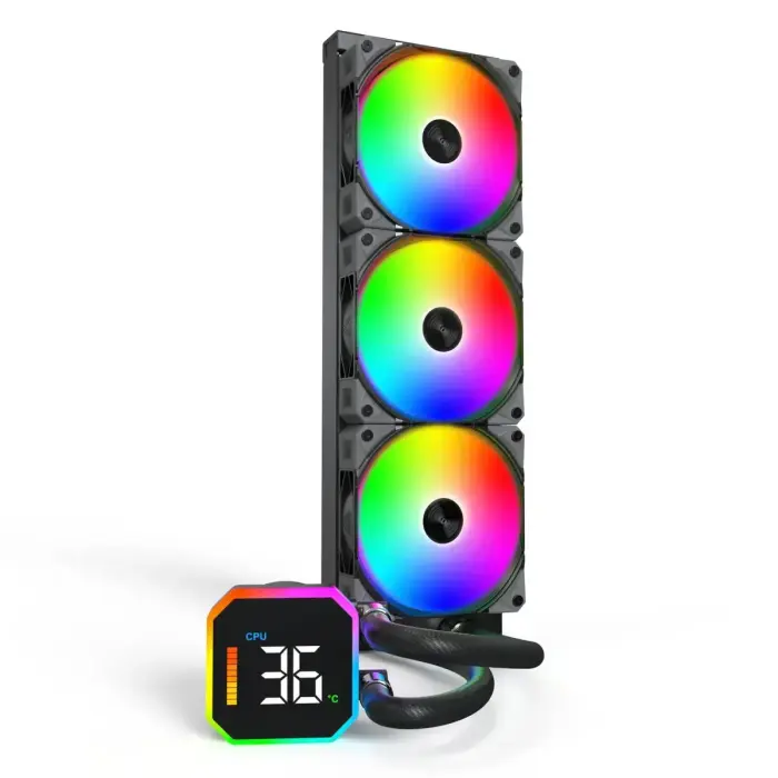 Montech Water cooling HyperFlow Digital 360 / HYPERFLOW DIGITAL 360 (B) Black XL