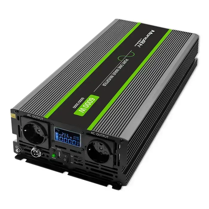 Qoltec Pure Sine Wave Inverter Monolith | 3000W | 6000W | 24V to 230V | LCD Foto 13