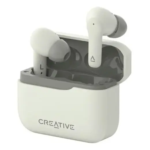 Creative Słuchawki bezprzewodowe Zen Air Plus kremowy|creme Bluetooth 5.3 ANC Photo