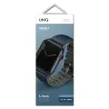 UNIQ pasek Linus Apple Watch Series 4|5|6|7|8|SE|SE2|Ultra 42|44|45mm. Airosoft Silicone niebieski|nautical  blue Фото num