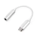 Setty adapter USB-C - audio jack 3,5mm white Foto 1