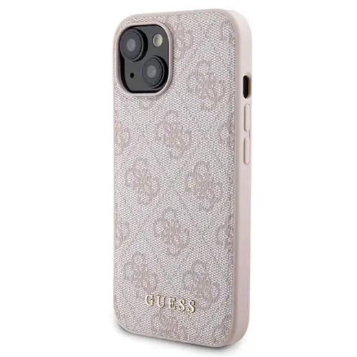 Zestaw Guess GUBPM5P15S4GEMGP iPhone 15 6.1" hardcase + Powerbank 5000mAh MagSafe różowy|pink 4G Metal Logo Foto 2
