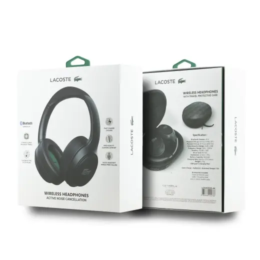 Lacoste Petit Pique ANC|ENC Wireless Headphone Black Foto 6