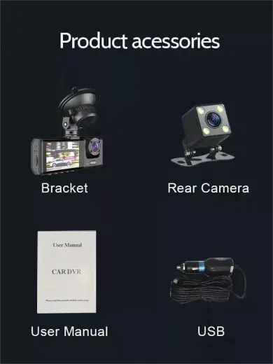 Car Dash Cam DVR-06 2,0 inches + rear camera Foto 7