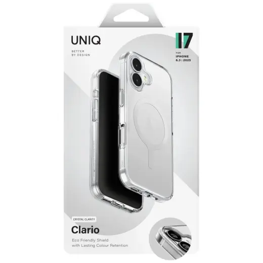 UNIQ Clario Case for iPhone 17 Magclick Charging Transparent Фото num