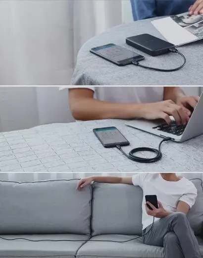 Ugreen USB - micro USB data charging cable2,4 A 480 Mbps 1,5 m black (US289 60137) Foto 13