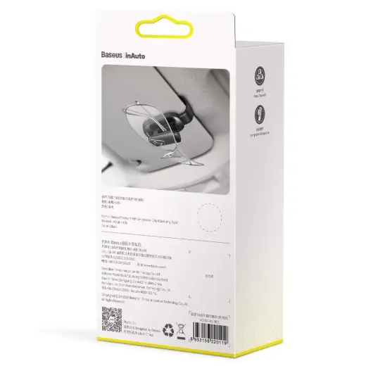 Baseus car glasses clip holder for glasses black (ACYJN-B01) Photo