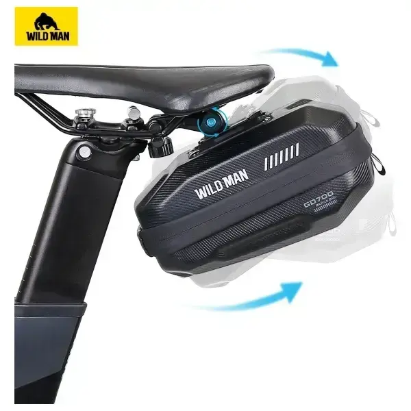 WILDMAN traveling bag for bike frame with zipper 1L (4 "- 7") M90 black