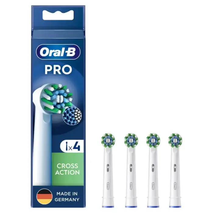 Oral-B Attachable toothbrush Pro CrossAction / 8006540860380 White 4-Pack