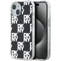 DKNY IML Checkered Mono Pattern case for iPhone 15 Plus | 14 Plus - black — Foto 1