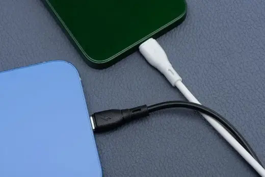 Cable USB A to Lightning Blue Star 2,4A ECO 1 m PJ68-24-2.4 white Photo