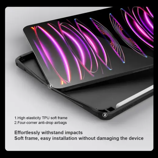 Nillkin CamShield Pad Case for iPad Pro 11 2024 Black Фото num