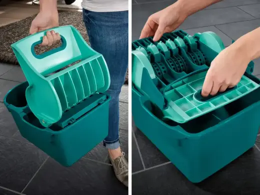 LEIFHEIT Profi Compact Press Floor Cleaning Bucket and Brush Photo