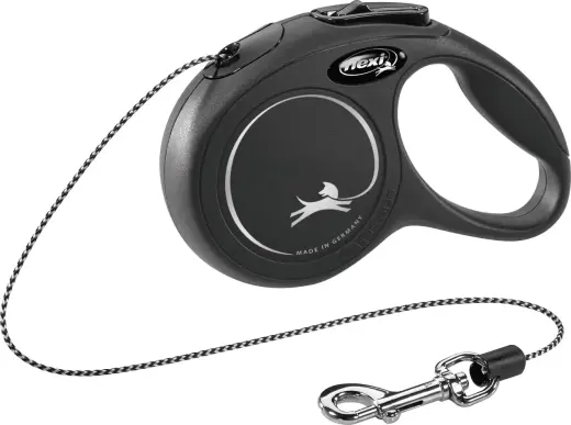 Inerces pavada suņiem: FLEXI Classic Cord Leashes XS 3m, krāsa : melna Foto 2