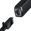 Baseus Lite Series Ethernet Adapter USB-A to RJ45 LAN Port (100Mbps) Black Фото num