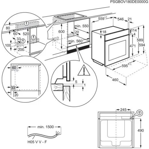 Electrolux SteamBoost tvaika cepeškrāsns, 70l Foto 6