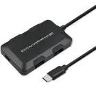 Qoltec Hub Adapter USB-C 3.1 5in1 | 4x USB 3.0 | micro USB Фото num