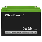 Qoltec AGM battery | 12V | 24Ah | Maintenance-free | Efficient| LongLife | for UPS, scooter Foto 5