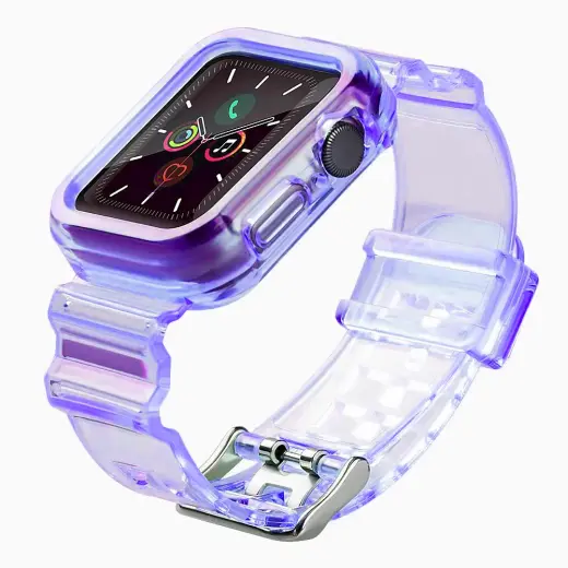 Fusion Light Set silikona siksniņa Apple Watch 38mm | 40mm | 41mm violeta Foto 1