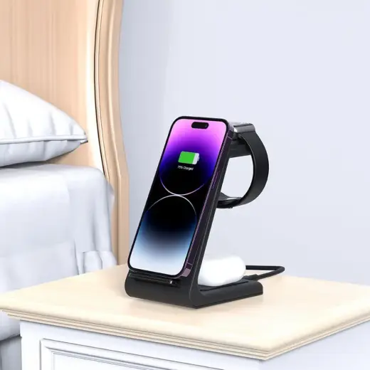 TECH-PROTECT QI15W-A36 3IN1 WIRELESS CHARGER FOR APPLE BLACK Foto 6