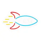 Neon PLEXI LED ROCKET multicolor NNE18 Neolia Фото num
